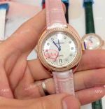 Japan Quartz Replica Cle de Cartier Lady Watch Rose Gold Pink Version